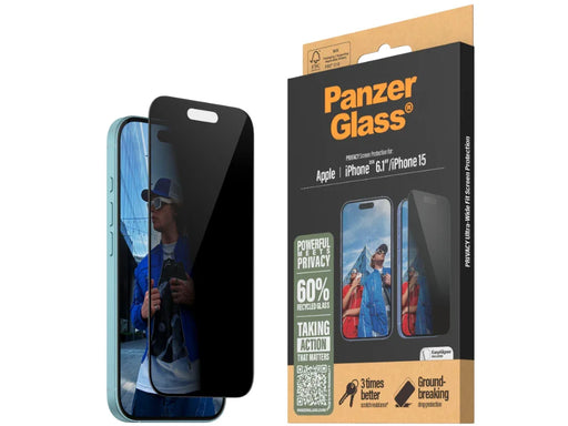 PanzerGlass UWF Privacy Screen Protector iPhone 2024 - LX2001 - Homewares, Outdoor, Phone Accessories, Cases, Speakers, Headphones + More -