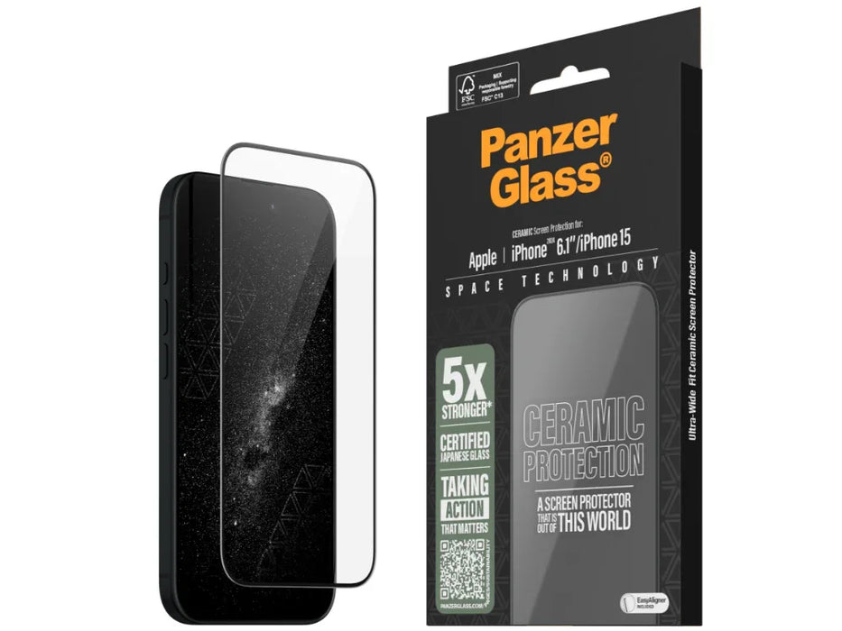 PanzerGlass UWF Ceramic Screen Protector iPhone 2024 - LX2001 - Homewares, Outdoor, Phone Accessories, Cases, Speakers, Headphones + More -