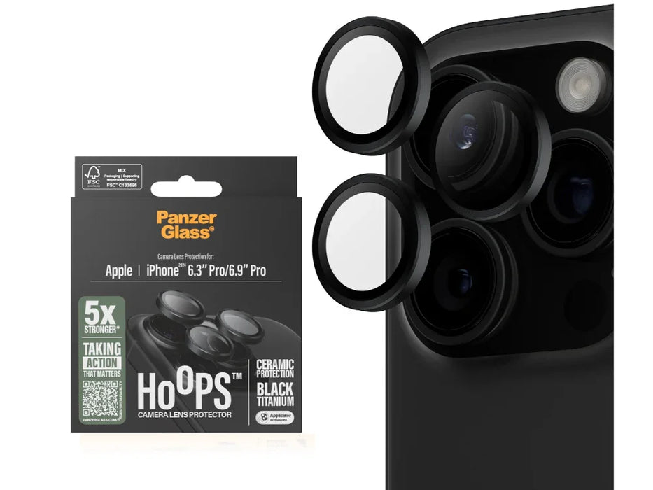 PanzerGlass Ceramic Hoops Lens Protector iPhone 2024 Pro/ProMax - LX2001 - Homewares, Outdoor, Phone Accessories, Cases, Speakers, Headphones + More -