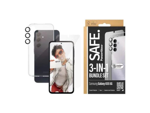 SAFE by Panzer 3 in 1 Bundle - Samsung Galaxy A35 - LX2001 - Homewares, Outdoor, Phone Accessories, Cases, Speakers, Headphones + More -