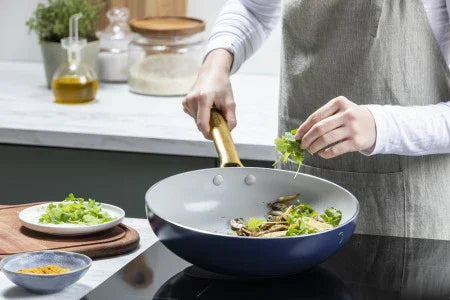 GreenPan Green Pan Padova Navy Blue Open wok 28cm/ 3.7L - LX2001 - Homewares, Outdoor, Phone Accessories, Cases, Speakers, Headphones + More -
