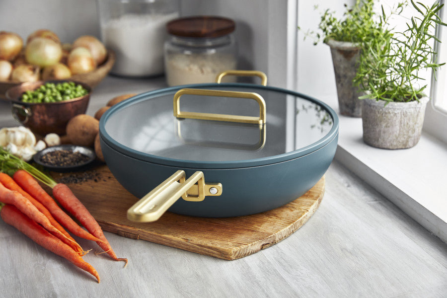 Stanley Tucci Ceramic Non-Stick 33cm Essential Stanley Pan | Venetian Teal