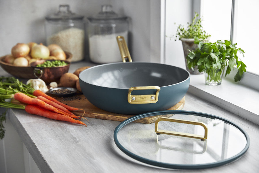 Stanley Tucci Ceramic Non-Stick 33cm Essential Stanley Pan | Venetian Teal