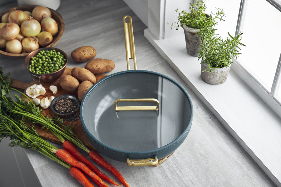 Stanley Tucci Ceramic Non-Stick 33cm Essential Stanley Pan | Venetian Teal