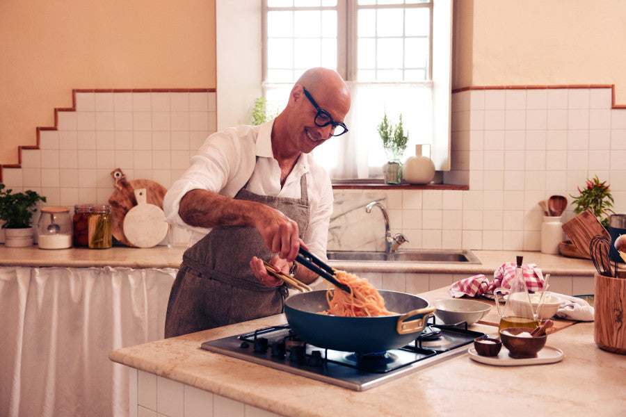 Stanley Tucci Ceramic Non-Stick 33cm Essential Stanley Pan | Venetian Teal