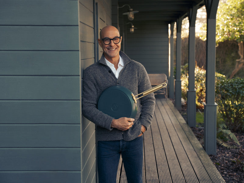 Stanley Tucci Ceramic Non-stick 20cm and 26cm Frypan Set | Venetian Teal