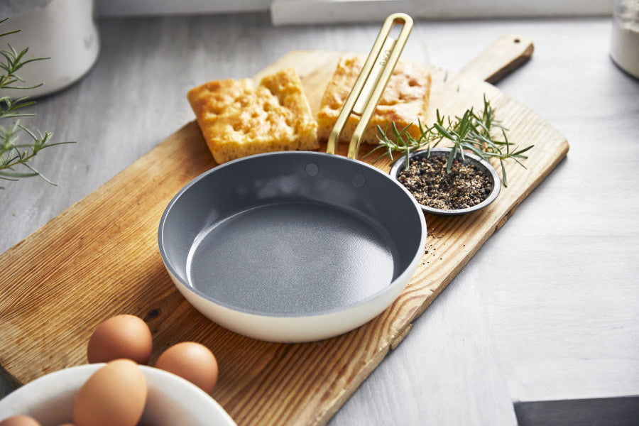 Stanley Tucci Ceramic Non-Stick 20cm Frypan | Carrara White