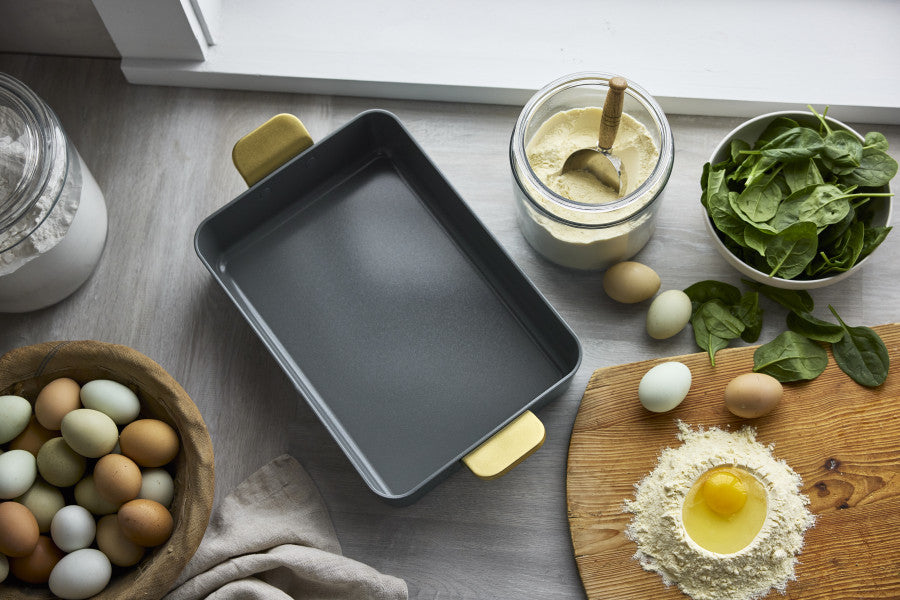 Stanley Tucci Ceramic Non-Stick Roasting Pan | Venetian Teal