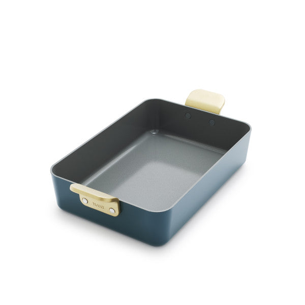 Stanley Tucci Ceramic Non-Stick Roasting Pan | Venetian Teal