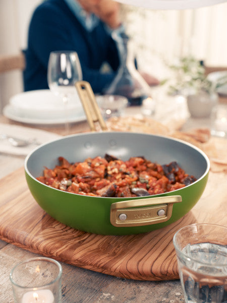 Stanley Tucci Ceramic Non-Stick 29cm Junior Stanley Pan | Tuscan Olive