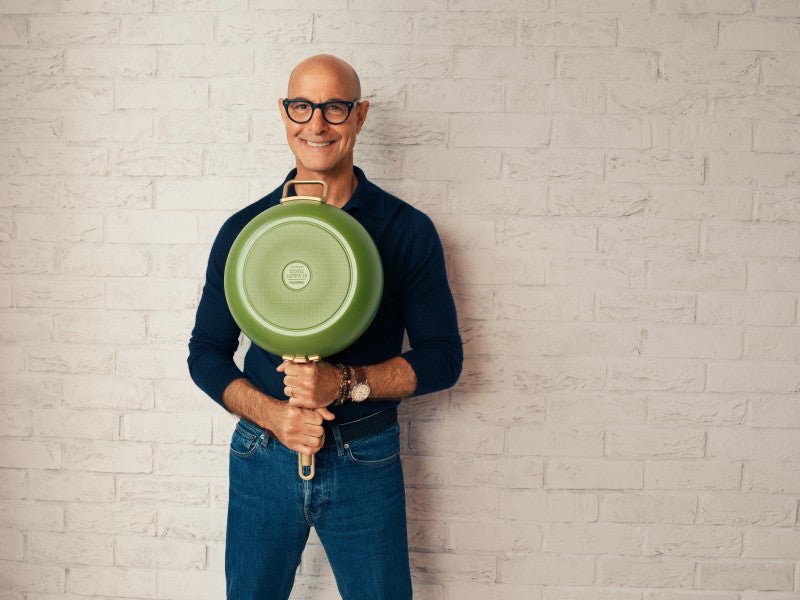 Stanley Tucci Ceramic Non-Stick 29cm Junior Stanley Pan | Tuscan Olive