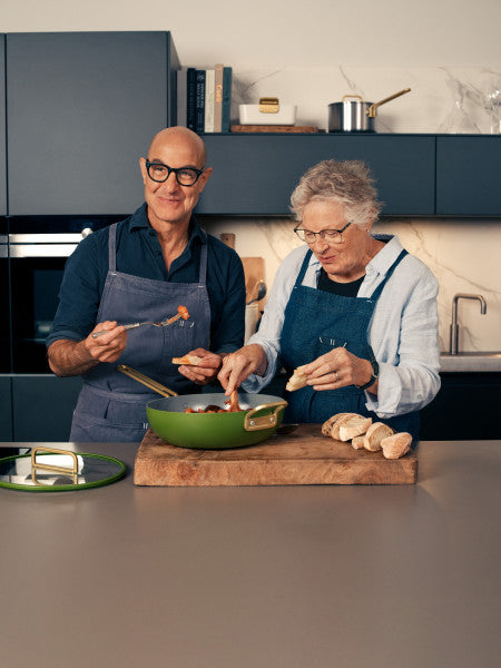 Stanley Tucci Ceramic Non-Stick 29cm Junior Stanley Pan | Tuscan Olive