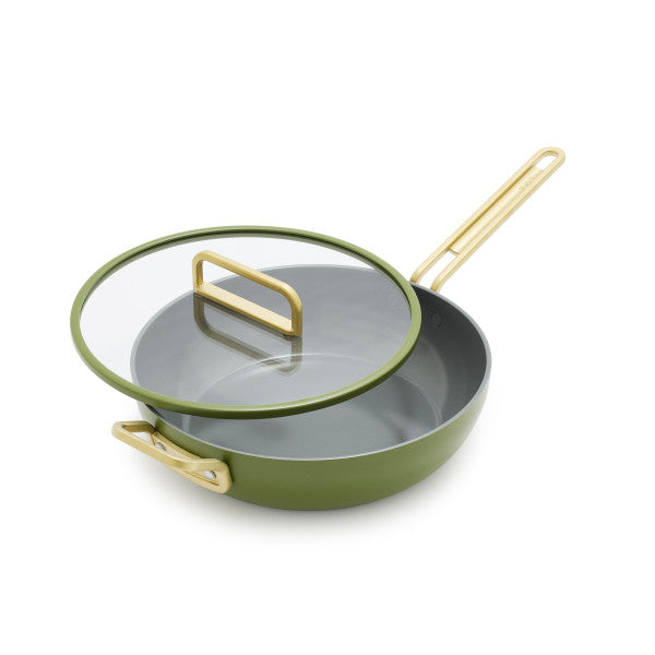 Stanley Tucci Ceramic Non-Stick 29cm Junior Stanley Pan | Tuscan Olive