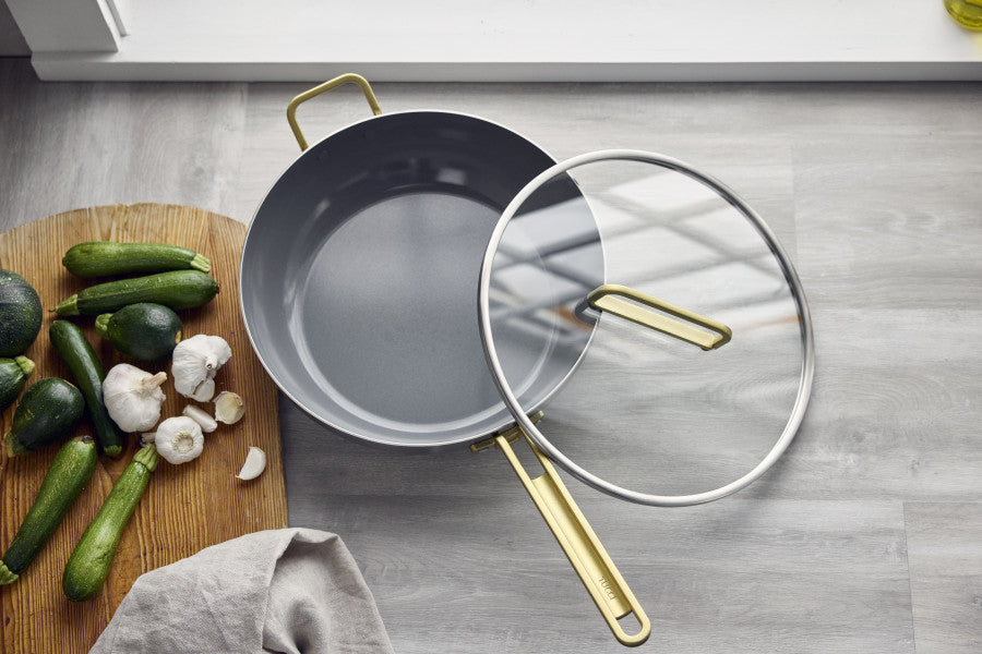 Stanley Tucci Ceramic Non-Stick 33cm Essential Stanley Pan | Stainless Steel