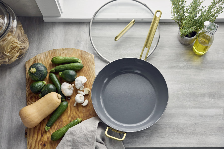 Stanley Tucci Ceramic Non-Stick 33cm Essential Stanley Pan | Stainless Steel