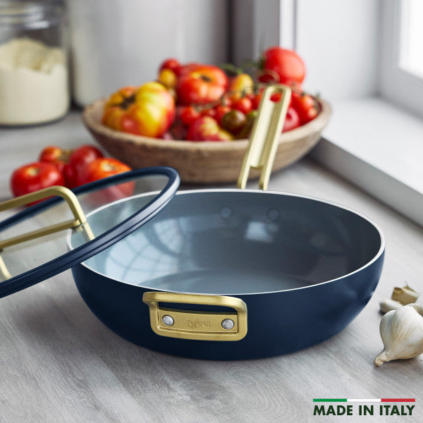 Stanley Tucci Ceramic Non-Stick 29cm Junior Stanley Pan | Oxford Blue