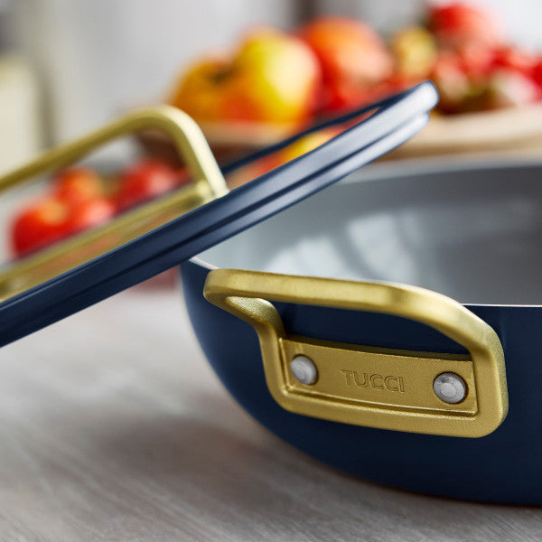 Stanley Tucci Ceramic Non-Stick 29cm Junior Stanley Pan | Oxford Blue