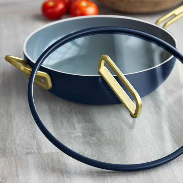 Stanley Tucci Ceramic Non-Stick 29cm Junior Stanley Pan | Oxford Blue