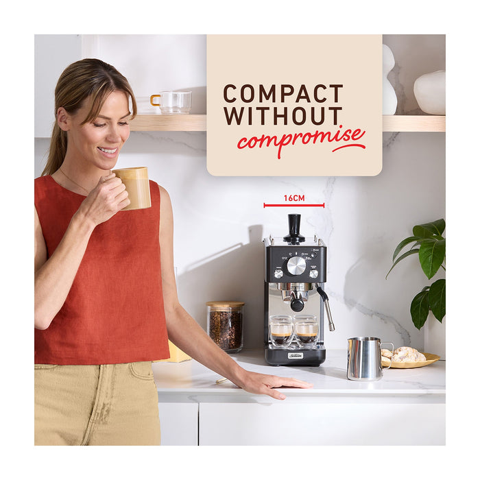 Sunbeam Origins Slimline Espresso Coffee Machine - Black