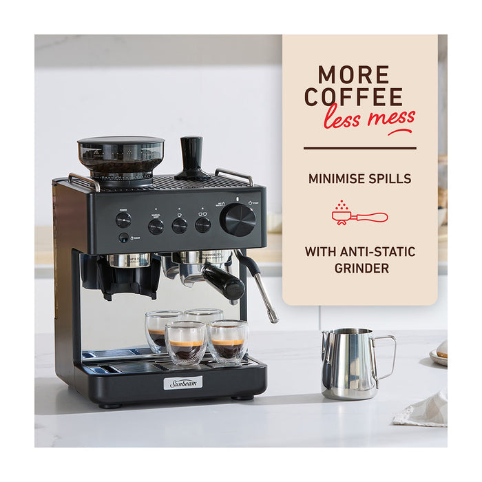 Sunbeam Origins Classic Espresso Coffee Machine - Black