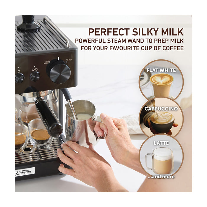 Sunbeam Origins Classic Espresso Coffee Machine - Black
