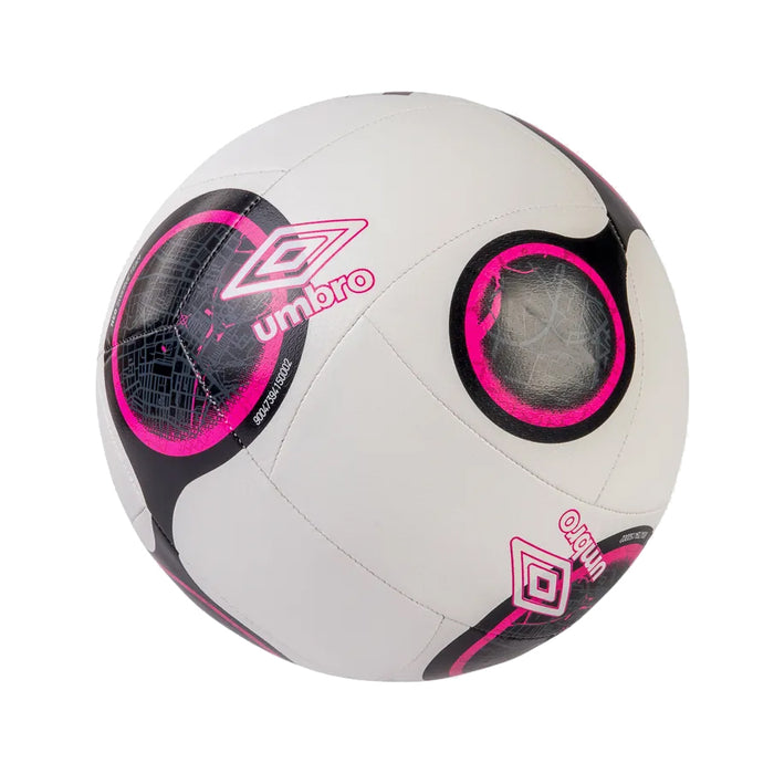 Umbro Neo Swerve Team FB - Size 4 - White/Black/Pink Glo/Carbon Soccer Ball / Football