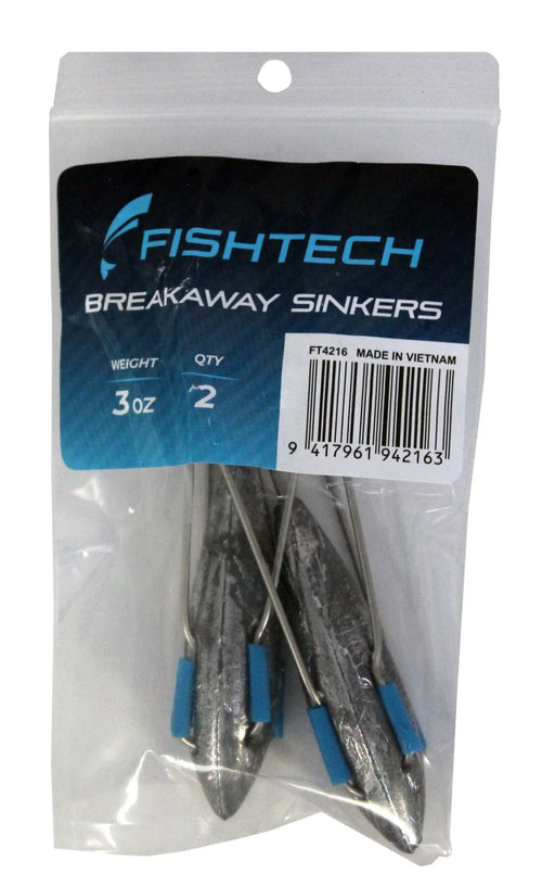 Fishtech Breakaway Sinkers 3oz (2 per pack) - LX2001 - Homewares, Outdoor, Phone Accessories, Cases, Speakers, Headphones + More -