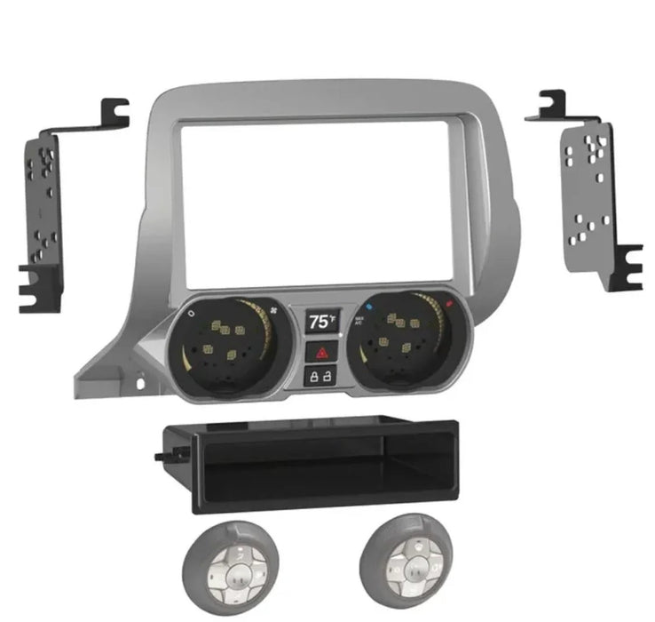 fitting kit chevrolet camaro 2010 - 2015 din & double din (silver) - LX2001 - Homewares, Outdoor, Phone Accessories, Cases, Speakers, Headphones + More -