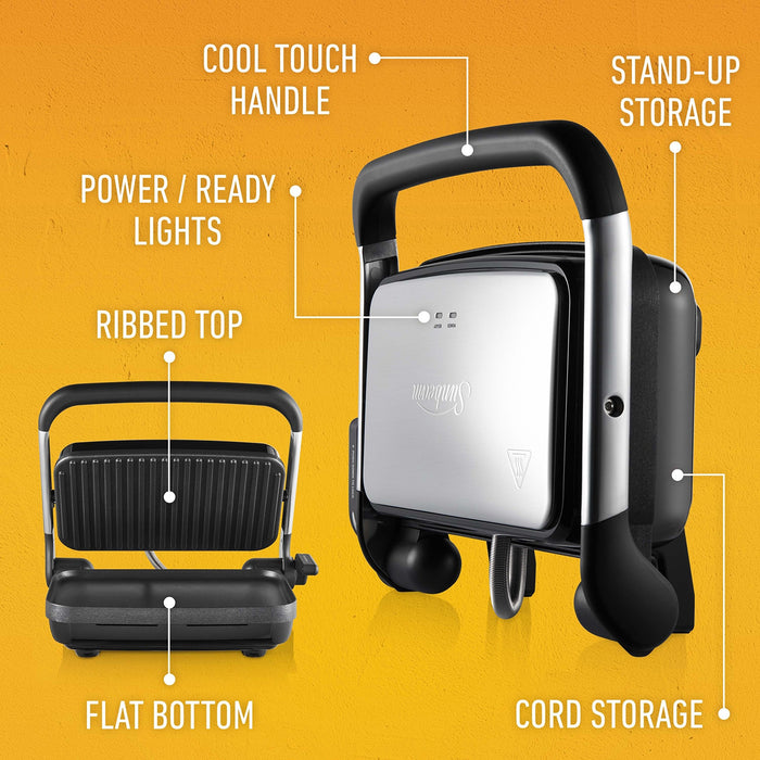 Sunbeam Cafe Style 2 Slice Sandwich Maker Grill & Press