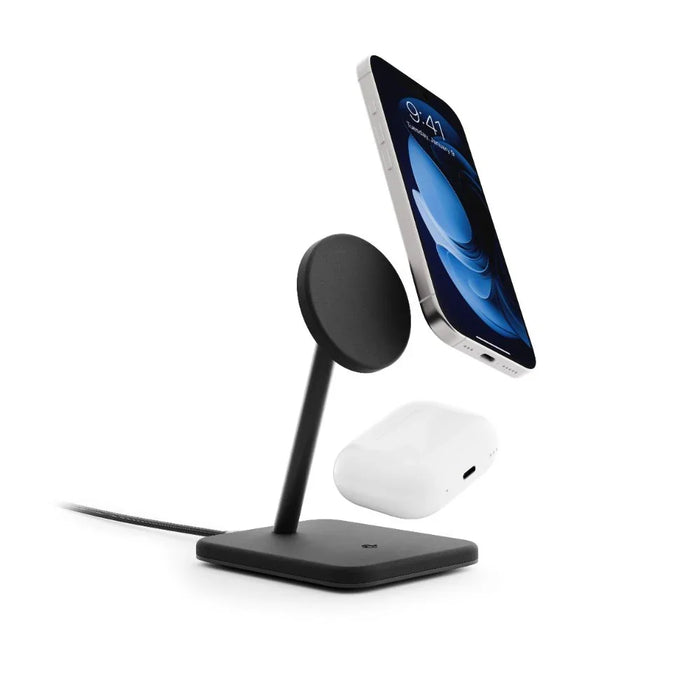 Twelve South HiRise 2 Deluxe 2-in-1 Qi2 Charger (Black) - LX2001 - Homewares, Outdoor, Phone Accessories, Cases, Speakers, Headphones + More -