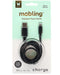 Mobling Braided Cable USB-A to Lightning - 1.2m Black - LX2001 - Homewares, Outdoor, Phone Accessories, Cases, Speakers, Headphones + More -