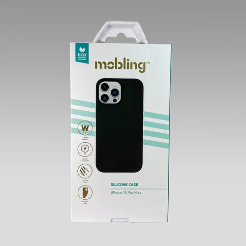 Mobling iPhone 15 Pro Max Silicone Case MagSafe Black - LX2001 - Homewares, Outdoor, Phone Accessories, Cases, Speakers, Headphones + More -