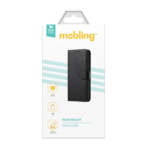 Mobling Samsung A56 Folio Wallet Case Black - LX2001 - Homewares, Outdoor, Phone Accessories, Cases, Speakers, Headphones + More -