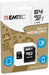 Emtec MicroSD Memory Card 64GB Class 10 With SD Adapter Gold - LX2001 - Homewares, Outdoor, Phone Accessories, Cases, Speakers, Headphones + More -