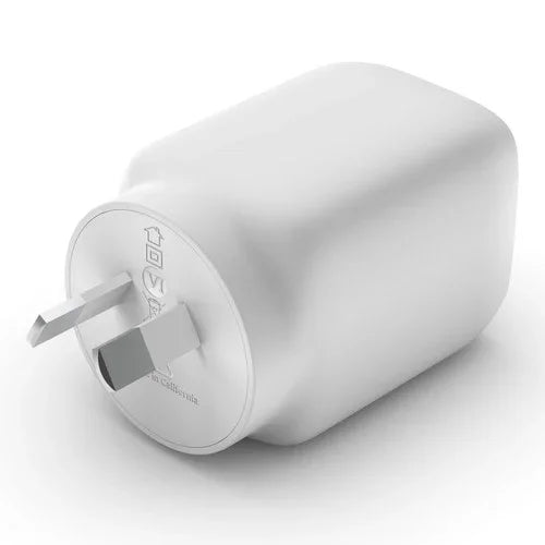 Belkin 65W Wall Charger Dual Port Type C GaN White - LX2001 - Homewares, Outdoor, Phone Accessories, Cases, Speakers, Headphones + More -