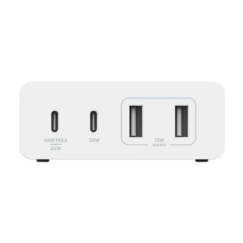 Belkin 108W Wall Charger 4 Port with Cable GaN White - LX2001 - Homewares, Outdoor, Phone Accessories, Cases, Speakers, Headphones + More -
