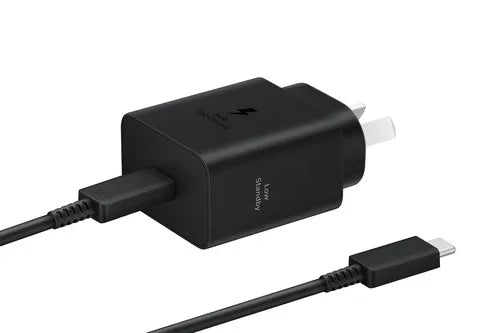 Samsung 45W Charger With Cable Black - LX2001 - Homewares, Outdoor, Phone Accessories, Cases, Speakers, Headphones + More -