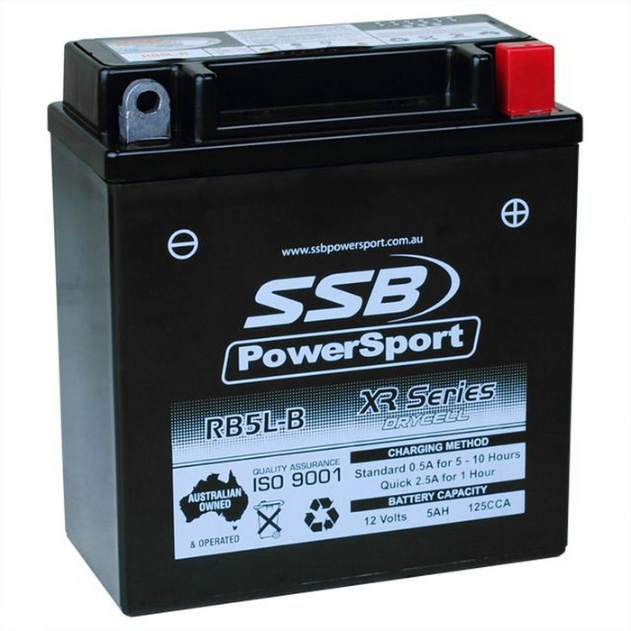 Motorcycle motorbike battery (YB5L-B) AGM 12V 5AH 125CCA BY SSB