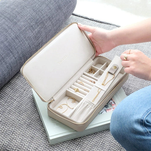 Stackers Travel Necklace Jewellery Box Taupe - LX2001 - Homewares, Outdoor, Phone Accessories, Cases, Speakers, Headphones + More -
