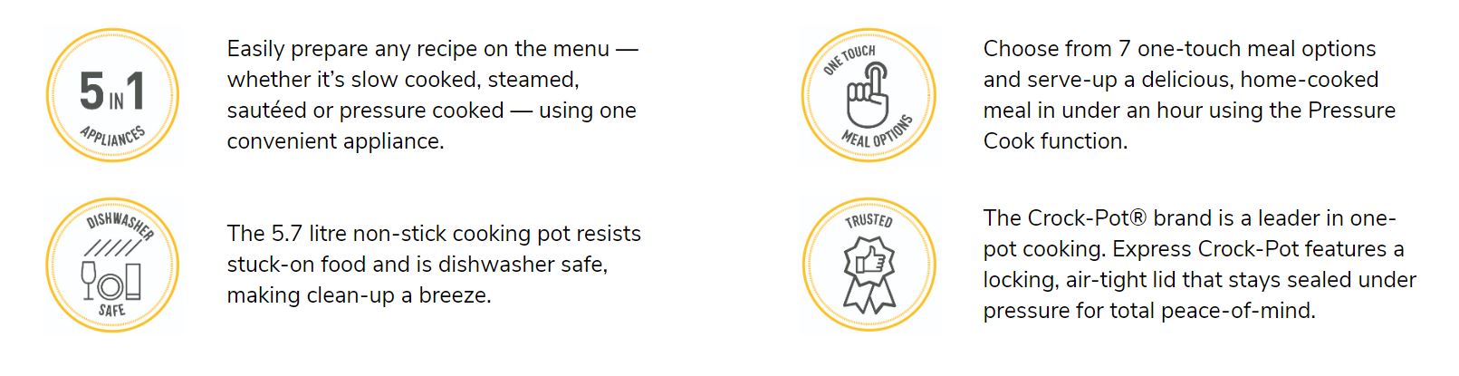 Sunbeam CPE200 Crock-Pot Express Crock Multi Cooker