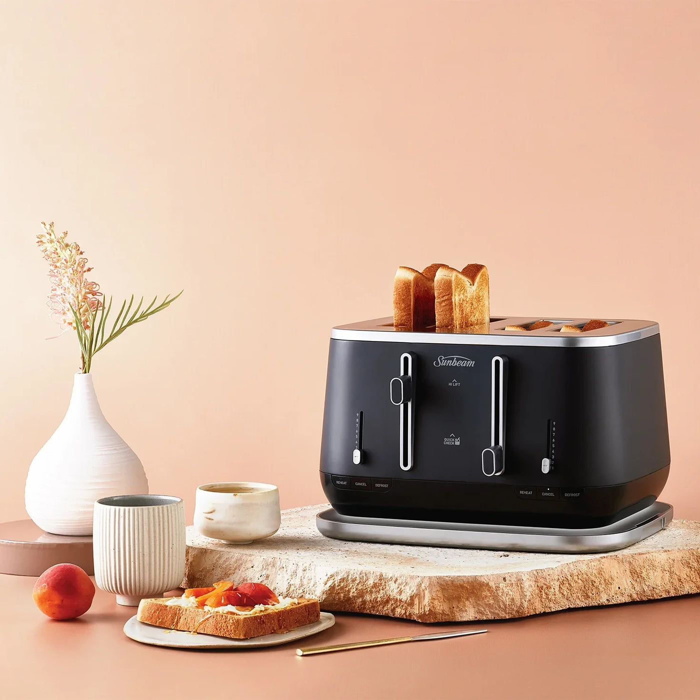 Sunbeam Kyoto 4 Slice Toaster - Black — LX2001 - Homewares, Outdoor ...