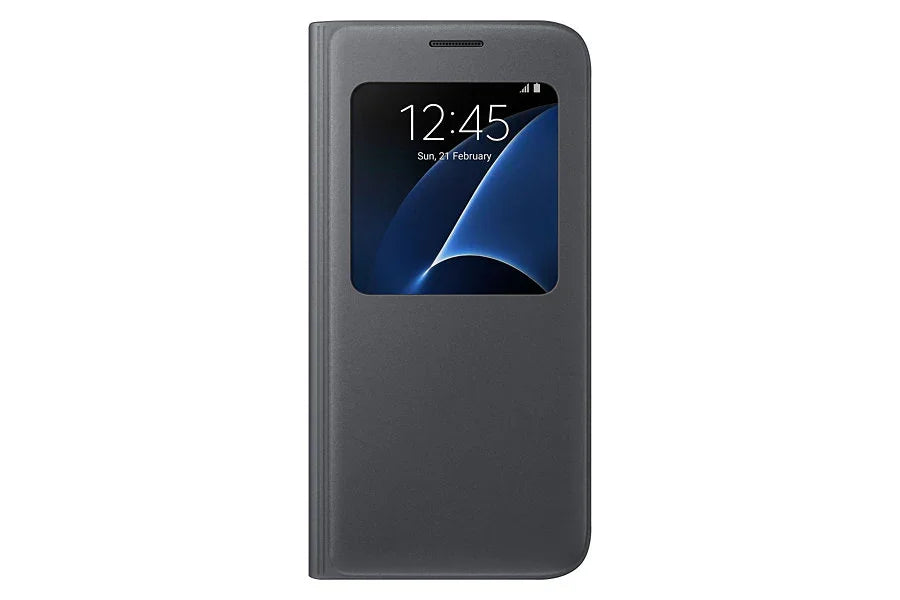 Samsung Galaxy S7 S View Flip Case - Black EF-CG930PBEGWW - LX2001 - Homewares, Outdoor, Phone Accessories, Cases, Speakers, Headphones + More -