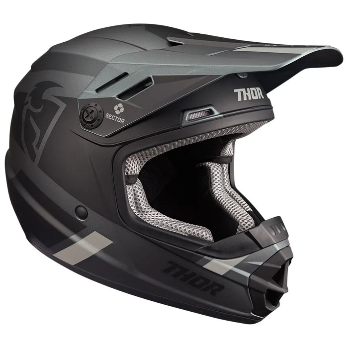 Helmet S24 Thor Mx Sector Split Mips Charcoal Black Youth Small - LX2001 - Homewares, Outdoor, Phone Accessories, Cases, Speakers, Headphones + More -