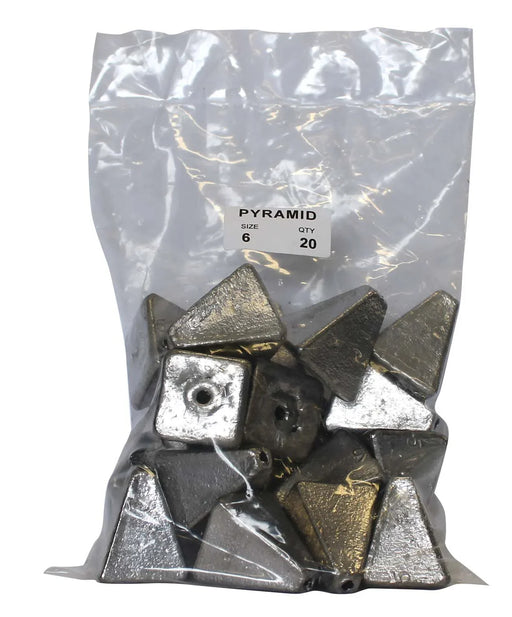 Pyramid Sinker Bulk Pack 6oz (20 per pack) - LX2001 - Homewares, Outdoor, Phone Accessories, Cases, Speakers, Headphones + More -