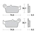 Brake Pads Rear Moto Master Racing Gp Gas Gas Honda Kawasaki Suzuki Yamaha Tm Ra - LX2001 - Homewares, Outdoor, Phone Accessories, Cases, Speakers, Headphones + More -