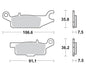 Brake Pads Front Left Moto Master Pro Sintered Yamaha Yamaha Yfm250R Raptor Yfm5 - LX2001 - Homewares, Outdoor, Phone Accessories, Cases, Speakers, Headphones + More -