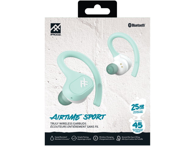 iFrogz Airtime Sport Earbuds - Mint