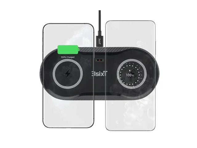 3sixT Elfin Dual 10W+10W Wireless Charger with AC - LX2001 - Homewares, Outdoor, Phone Accessories, Cases, Speakers, Headphones + More -