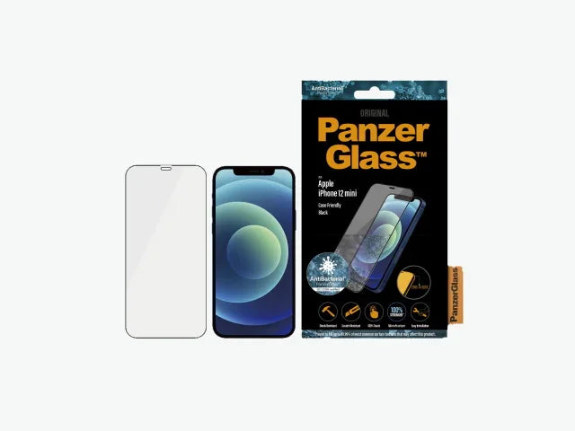 PanzerGlass Screen Protector iPhone 12 mini - Black - Case Friendly - LX2001 - Homewares, Outdoor, Phone Accessories, Cases, Speakers, Headphones + More -
