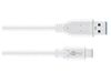 Goobay USB-C to USB A 3.0 cable white Â 1.0m - LX2001 - Homewares, Outdoor, Phone Accessories, Cases, Speakers, Headphones + More -